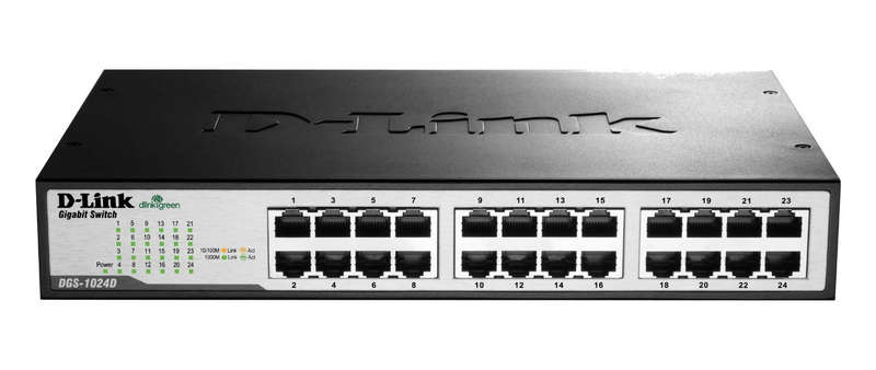 D-Link Dgs-1024D 24-Port Gigabit Unmanaged Desktop Switch - Refurb