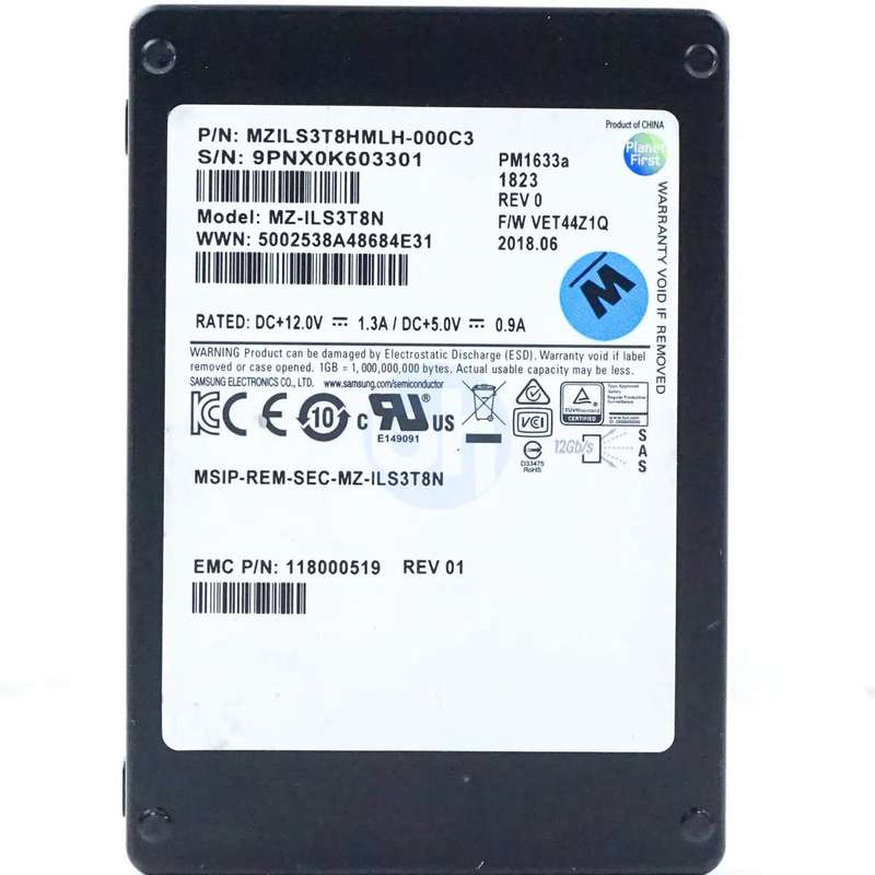Samsung PM-1633A MZ-ILS3T8N 3.84TB 12GB/s SAS SSD - Demo