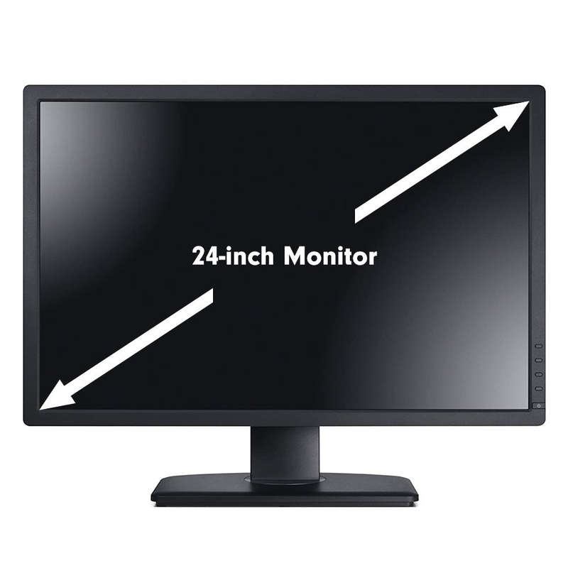 24 Inch LCD Wide Monitor - VGA, HDMI - Used