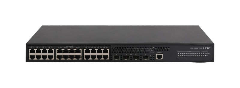H3C S5024PV3-EI-HPWR Gigabit 24-Port PoE+ Managed Switch  Refurb
