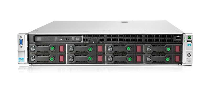 HP Proliant DL380E G8 File Server; 8 LFF; 2 x Xeon E5-2407; 64GB PC3; 2TB SAS; HP B320I; QP 1GB; ...