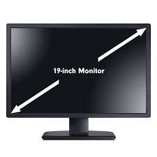 Used 19 Inch Wide LCD Monitor -  VGA, DVI & DisplayPort