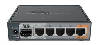 MikroTik hEX S RB760iGS  5 Port Gigabit Router with SFP, USB & Hardware IPsec  Used