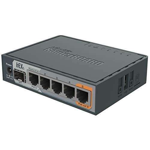 MikroTik hEX S RB760iGS  5 Port Gigabit Router with SFP, USB & Hardware IPsec  Used