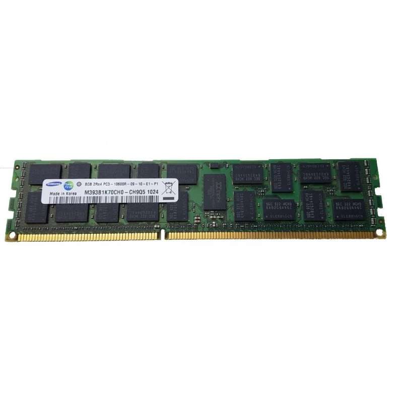 Samsung 8GB 2Rx4 PC3-10600R-09-10-E1-P1 DDR3 RAM - Refurb