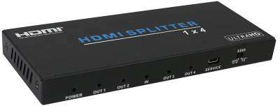 Hdcvt Hdv-B14H 1 X 4 Hdmi Splitter Supports Hdcp -