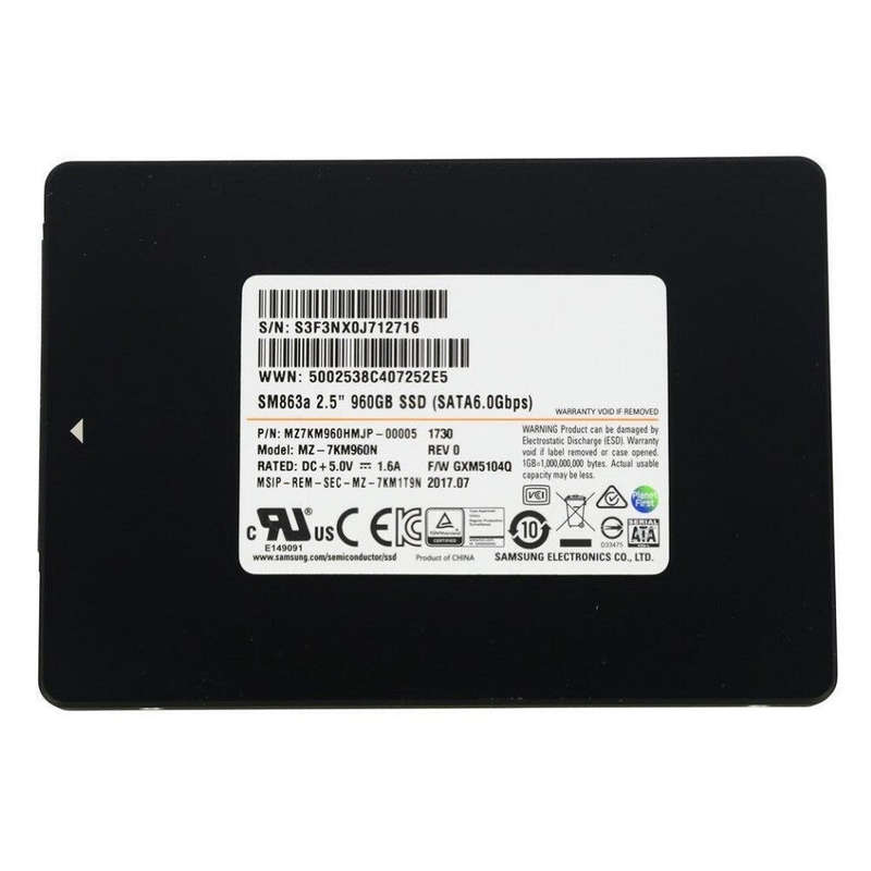 Samsung MZ-7KM960N 960GB MU SATA SSD - Refurb