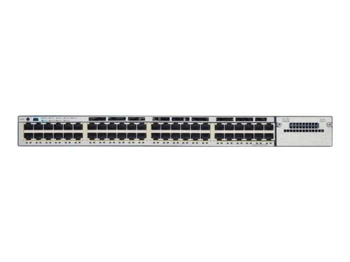 Cisco Catalyst Ws-C3750X-48P-S - Layer 3 - 48 X 10/100/1000 Ethernet Poe+ Ports - Ip Base - Manag...
