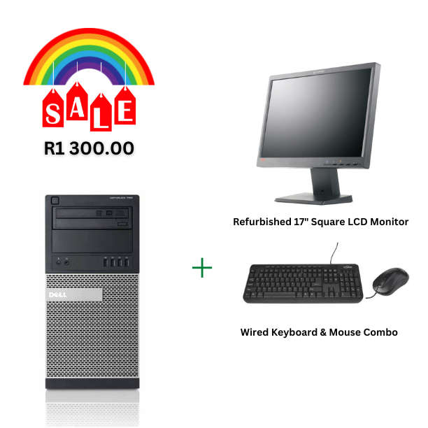 Dell Optiplex 790 Mini Tower - I3 2120 - 4GB DDR3 - 500GB HDD - D Grade Computer Bundle - MRS