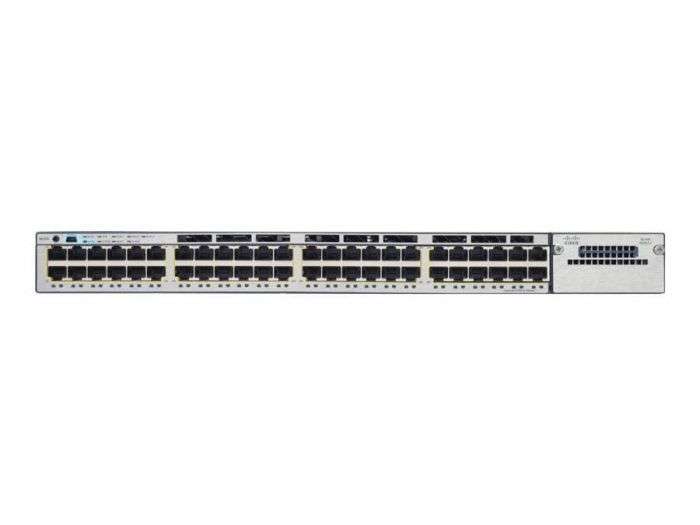 Cisco Catalyst Ws-C3750X-48P-S - Layer 3 - 48 X 10/100/1000 Ethernet Poe+ Ports - Ip Base - Manag...