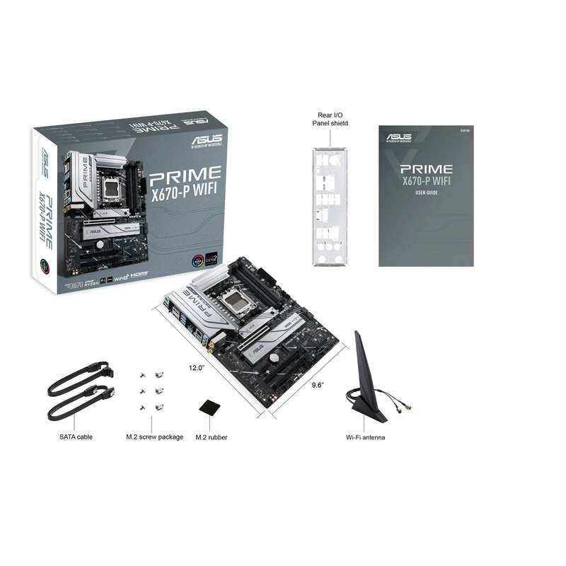 ASUS Motherboard/AM5/4xDIMM/Max. 192GB/DDR5/1xDP/1xHDMI/3xPCIe4.0x16/1xPCIe3.0x1/3xM.2/ 6xSATA/RA...