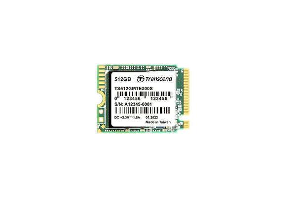 Transcend 512GB MTE300S PCI-E GEN 3x4 M.2 2230 SSD 3D NAND - 2000 MB/s Read 1100 MB/s Write - 200...