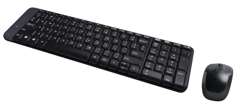 920-003161 - LOGI MK220 Wireless Keyboard and Mouse Combo USB receiver minimalist design