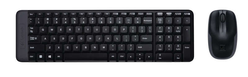 920-003161 - LOGI MK220 Wireless Keyboard and Mouse Combo USB receiver minimalist design