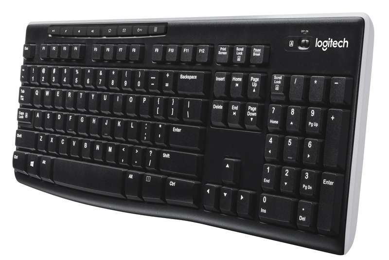 920-003736 - LOGI K270 Wireless Keyboard  Unifying USB receiver Spill resistant full size layout