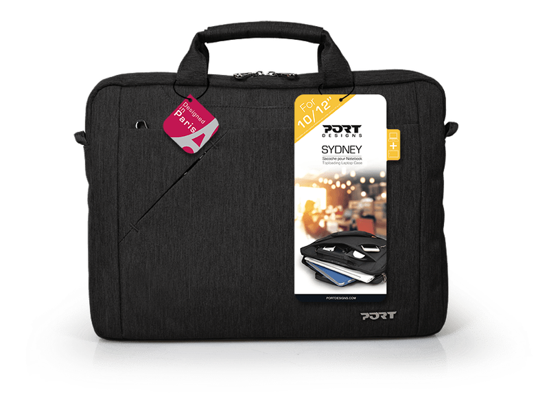 Port Sydney Black 10/12" Toploader Bag