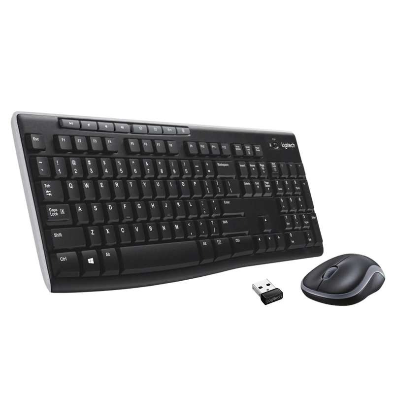 920-004509 - LOGI MK270 Wireless Keyboard and Mouse Combo Nano USB receiver Full size spill resis...