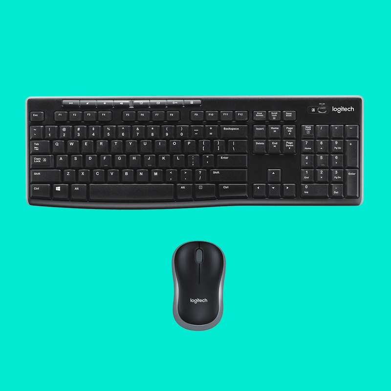 920-004509 - LOGI MK270 Wireless Keyboard and Mouse Combo Nano USB receiver Full size spill resis...