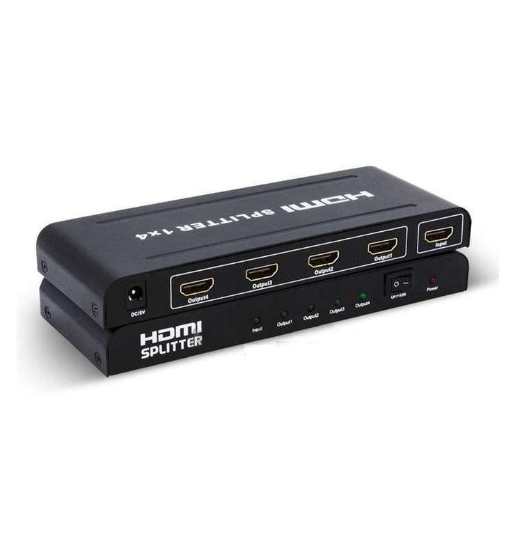 PRE-Loved MicroWorld 1x4 HDMI 4K Splitter  Ultra HD 4K@60Hz Multi-Display Duplicator Box