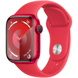 Apple Watch Series 9 GPS 41mm (PRODUCT)RED Aluminium Case with (PRODUCT)RED Sport Band - S/M,Mode...