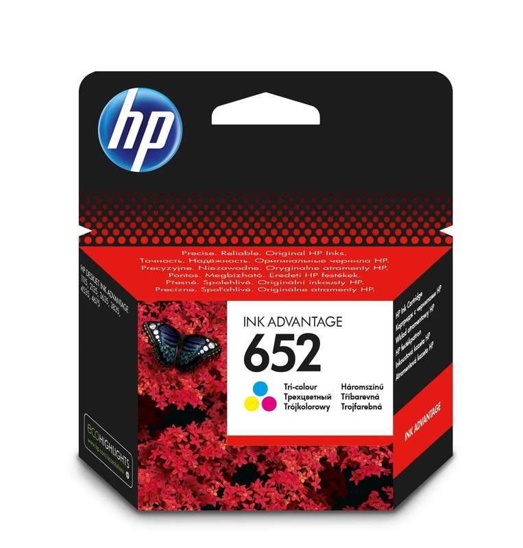 HP 652 Tri-Color Ink Cartridge: Vibrant Prints for Your HP DeskJet Printers