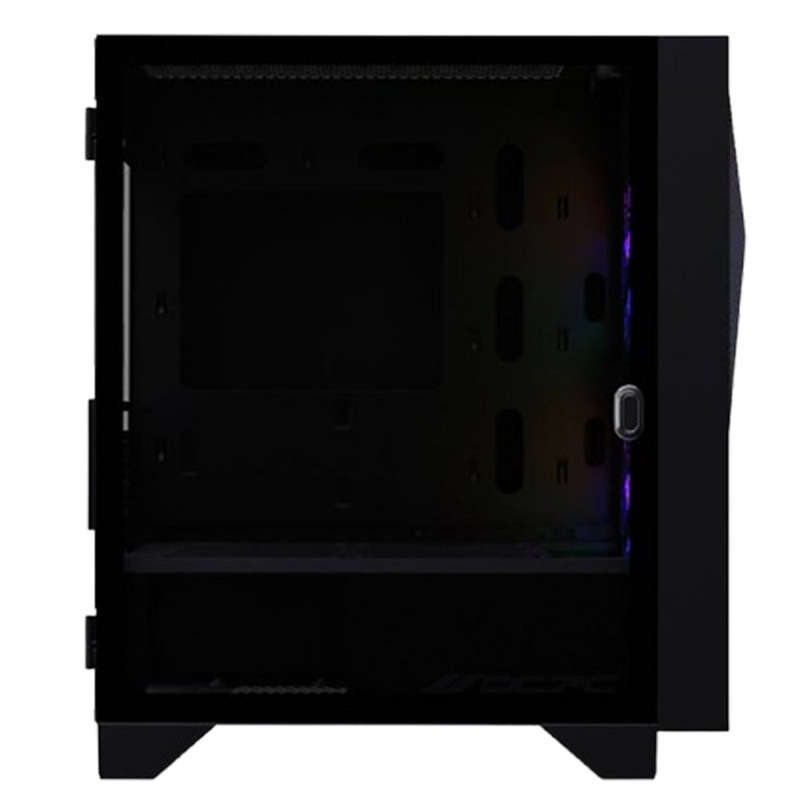 OCPC Mid-Tower Case - Stylish Black Steel and Tempered Glass Design, OCCASAATXBK - No PSU Included