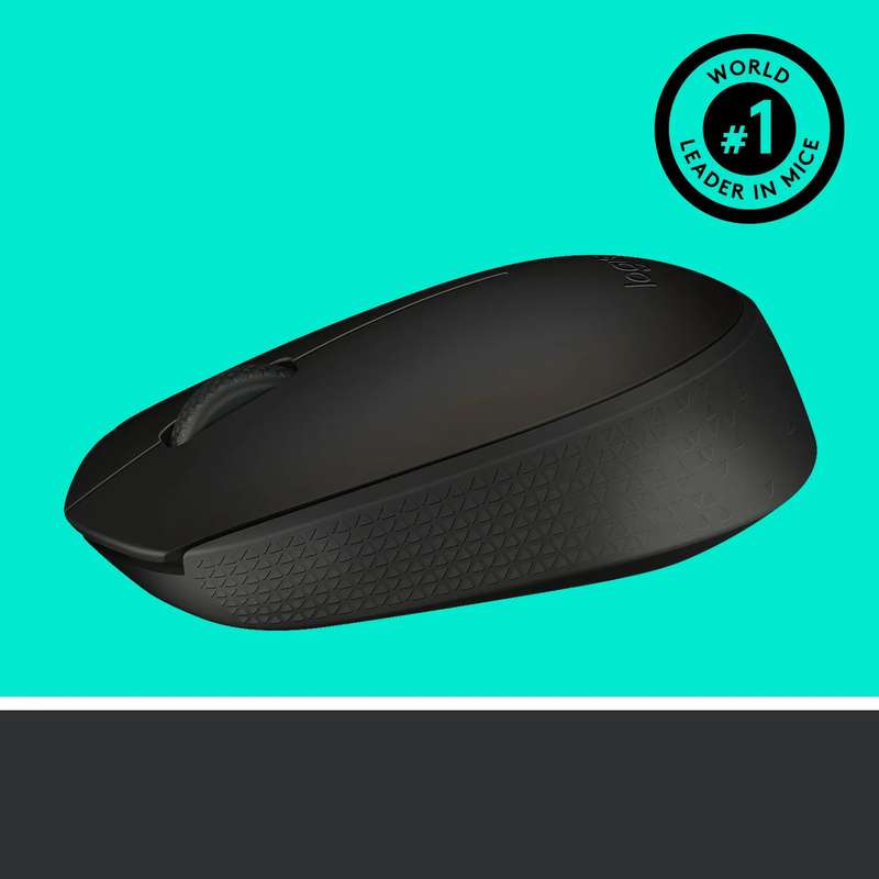 LOGI M171 910-004424 Wireless mouse  (Black) Nano USB receiver 3 buttons optical .