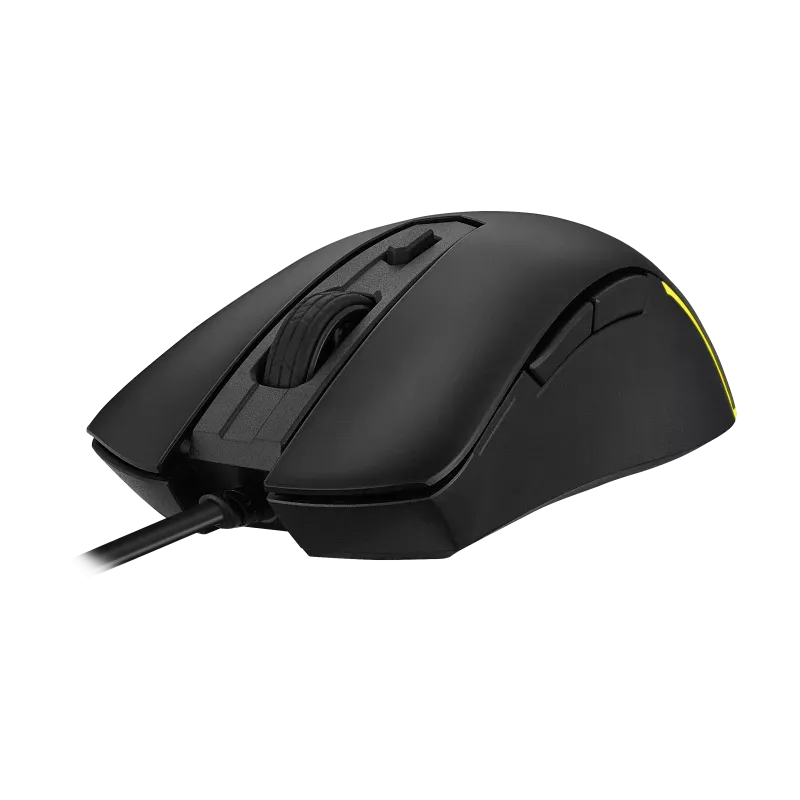 ASUS Gaming mouse/Wired/USB 2.0/Aura Sync/Win10/IP56/11/123x68x40mm/59g w/o cable/BLK/6 buttons/S...