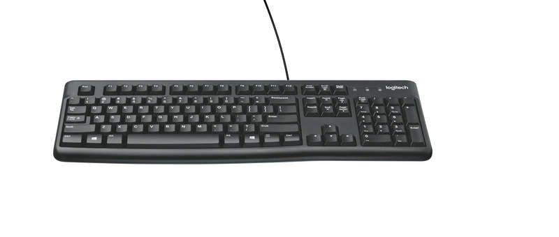 920-002508 - LOGI K120 Corded Keyboard plug and play USB connection spill resist.