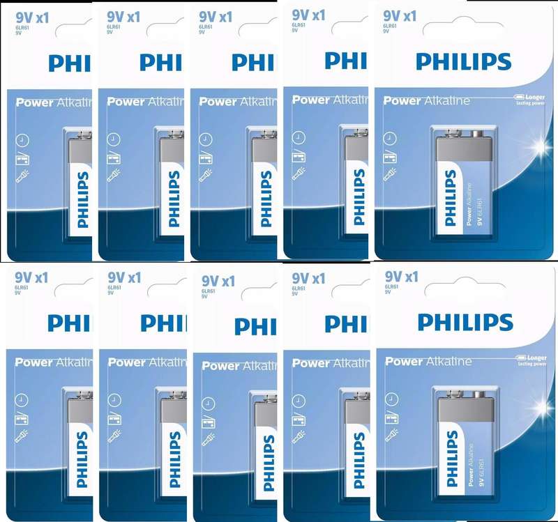 9V Power Alkaline 10 Pack