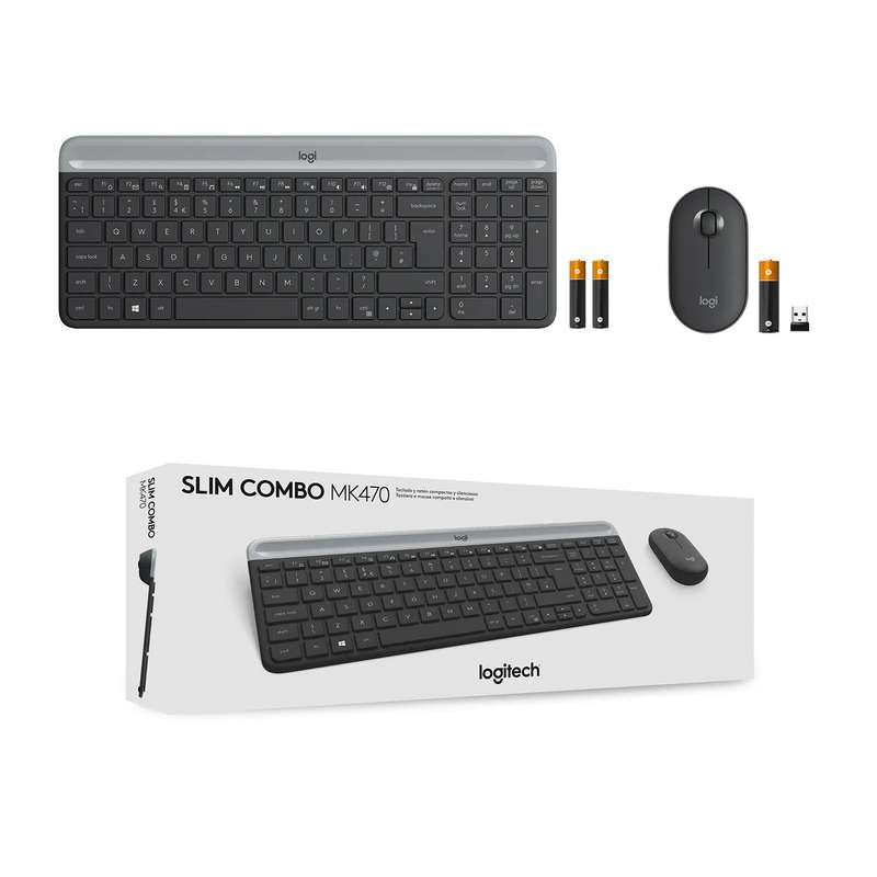 Logitech Wireless Keyboard and Mouse Combo MK470 (GRAPHITE) 2-Year Limited Hardware warranty