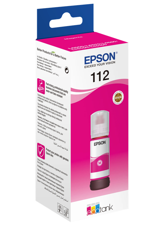 Epson 112 EcoTank Pigment Magenta ink bottle (70 ml)