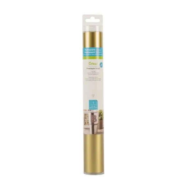 2007715 - Cricut Premium Vinyl Permanent 30x120cm (Gold) .