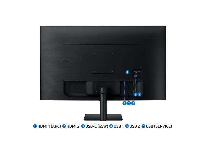 Samsung LS32DM702 32'' 4K UHD Flat Smart Monitor (16:9); 3840 x 2160; 60Hz; 3000:1 static; 4ms (G...