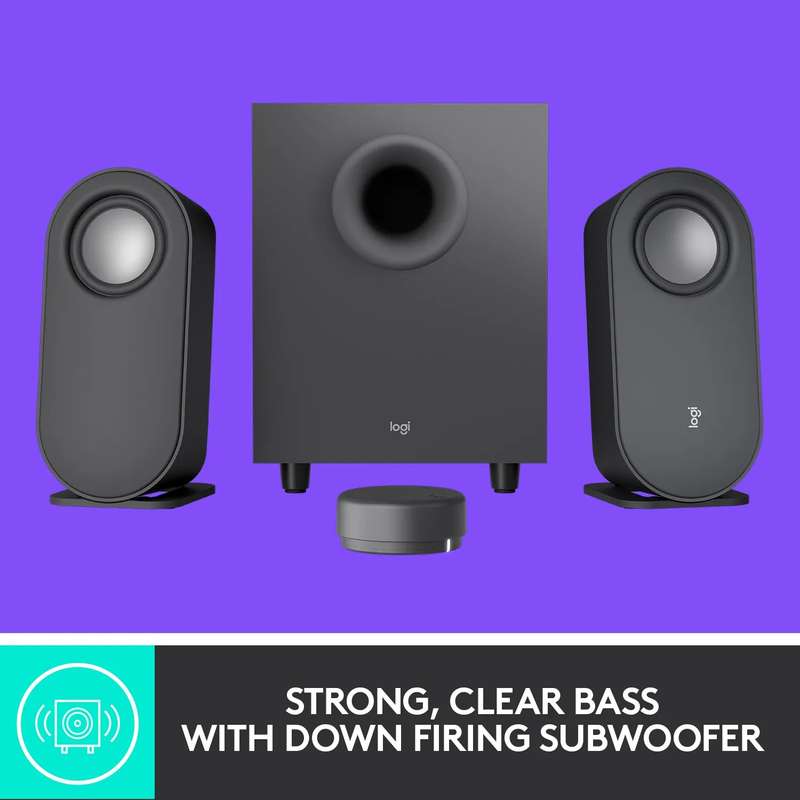 Logitech Z407 Bluetooth computer speakers with subwoofer and wireless control - GRAPHITE - BT - N...