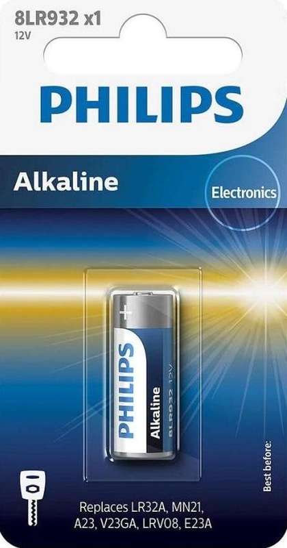 Philips 12V Alkaline Battery - Power Up Your Devices with 54 mAh Energy (Single Unit, Blister Pack)