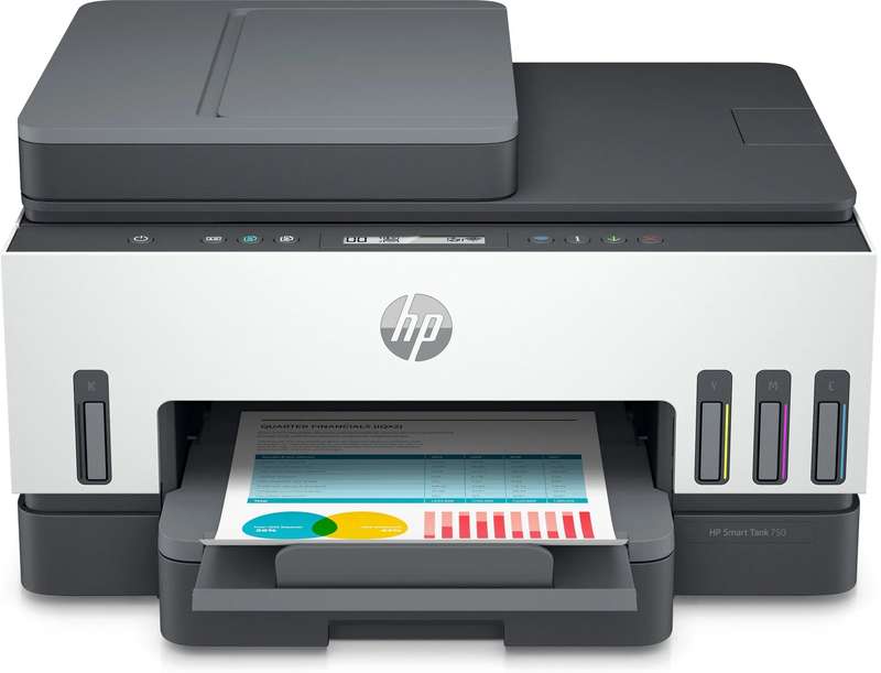 HP SMART TANK 750 COLOUR AIO/3 IN 1/PRINT/COPY/SCAN/WIRELESS/WI-FI DIRECT/MOBILE PRINTING