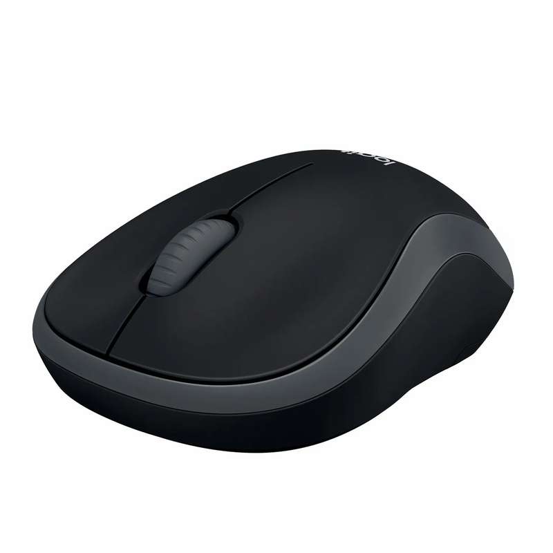 Logitech Wireless Mouse M185 (Black & Swift Grey) Nano USB receiver 3 buttons optical tracking wi...