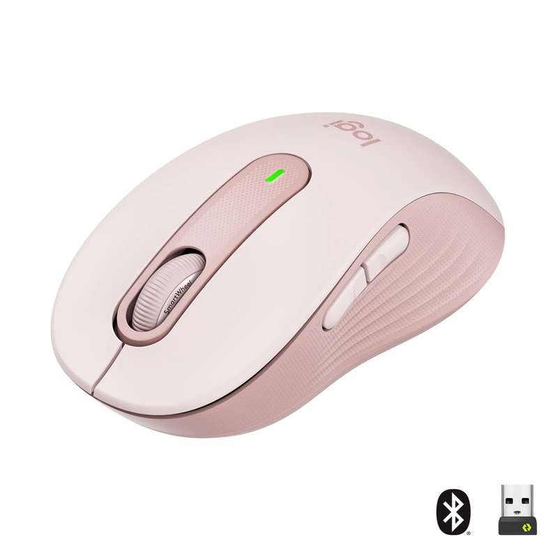 Logitech M650 Signature Wireless Mouse  Ergonomic, Silent Click, Bluetooth & USB Connectivity