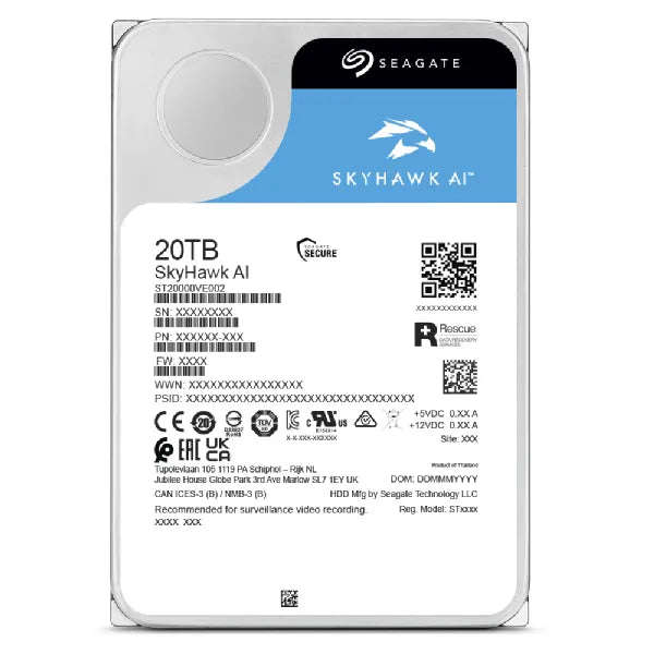SEAGATE HDD SkyHawk AI  (3.5"/24TB/SATA 6Gb/s/7200rpm)
