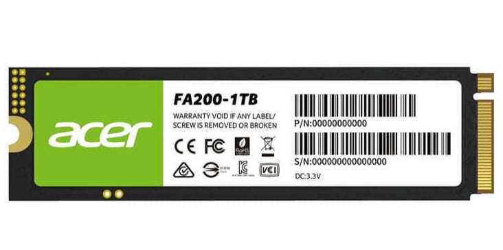 Acer FA200 M.2 NVME 1000GB SSD for High-Speed Storage