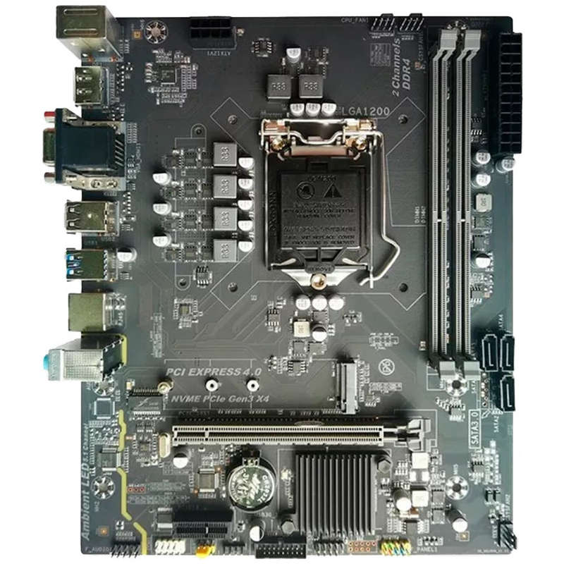 Arktek Intel H510 Chipset, Socket LGA1200, Dual Channel DDR4, Integrated Intel Graphics, 2 x DDR4...