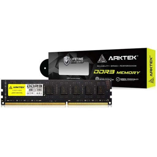 Arktek Memory 4GB DDR3 PC-1600 DIMM RAM Module for PC