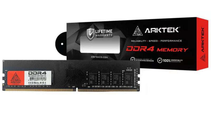 Arktek Memory 8GB DDR4 PC-3200 DIMM RAM Module for PC Desktop