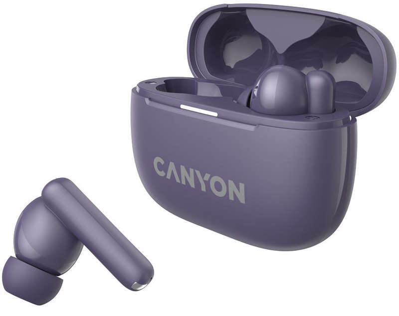 CANYON headset OnGo TWS-10 ANC+ENC Purple