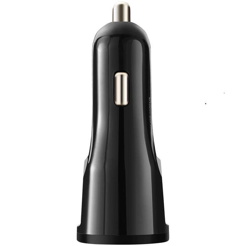 CANYON car charger C-033 2.4A/USB-A built-in Lightning Black
