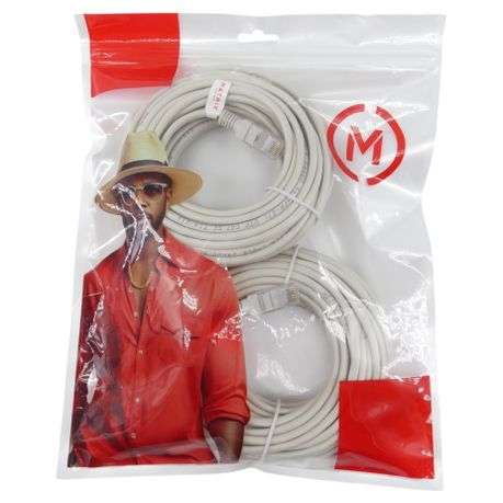 Cat6 Solid Copper 5m (2x) - Light Grey Cable - CAT6-SC-05X2