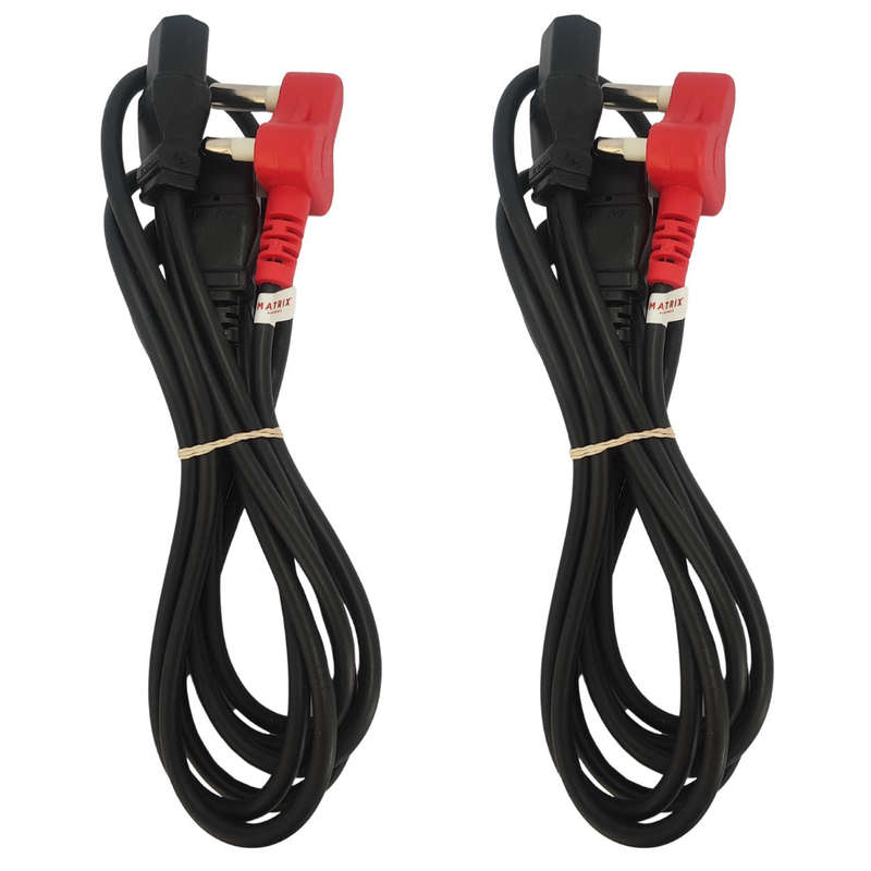 Dedicated Dual-headed Kettle (IEC) Cable 2.8m (Pack of 2)- PC-6D2IC13BK2.8X2