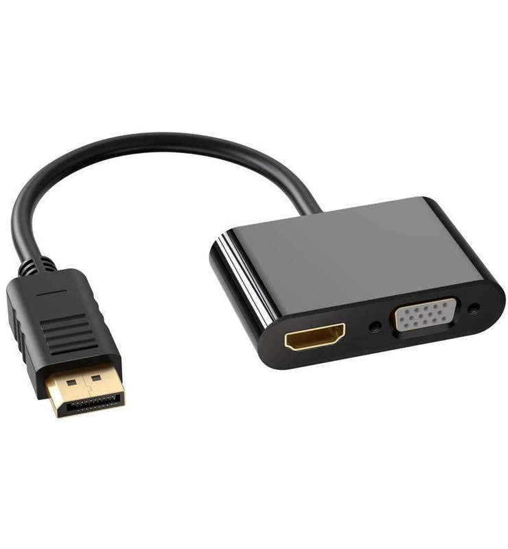 Display Port To HDTV/VGA - Connect two Screens to Display the same picture