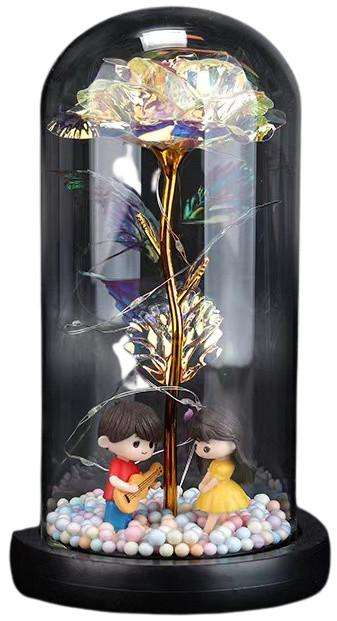 Glass Dome Night Light - Forever Serenading Lovers - VTS-SL